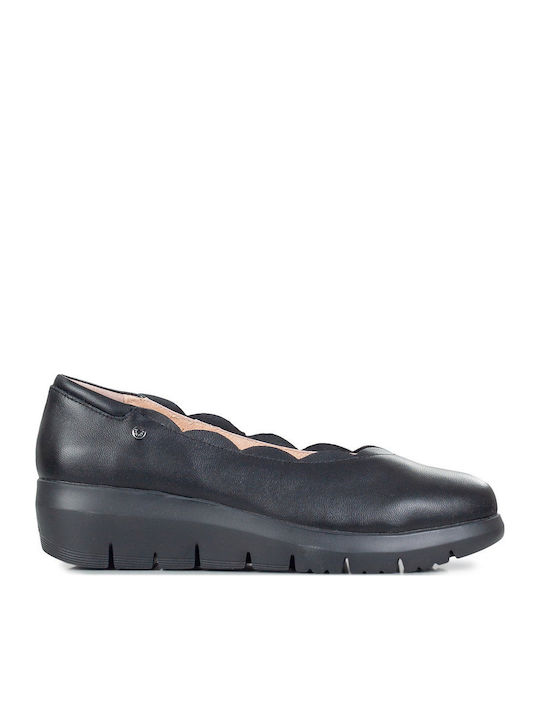 Δερμάτινα Γυναικεία Loafers σε Μαύρο Χρώμα
