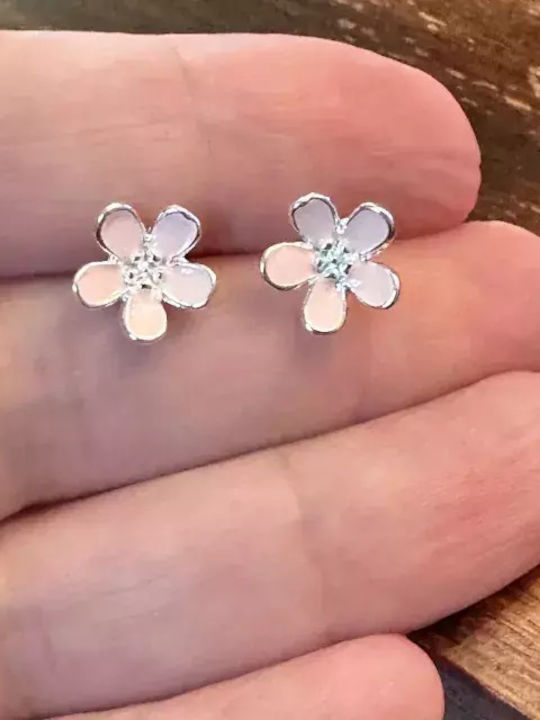 Bode Cercei Fetite Hipoalergenici Studs Flori Din Argint