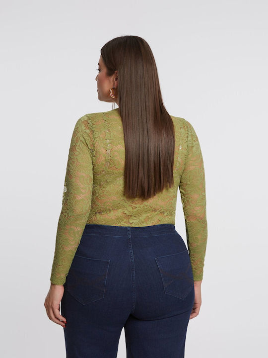 Women's Blouse Long Sleeve Floral Yellow