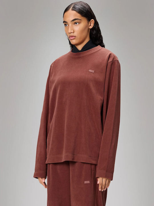 Χειμερινή Γυναικεία Fleece Μπλούζα Μπορντό
