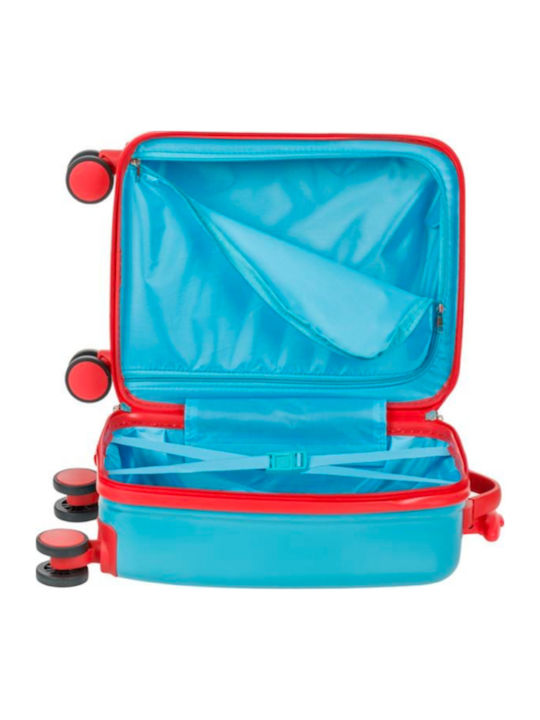 Kinder Reisekoffer Blau Rot mit 4 Räder