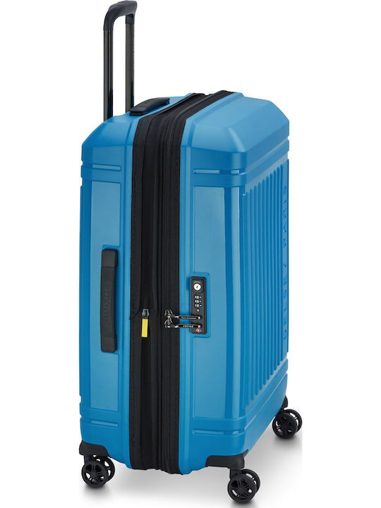 Delsey Lutece SE Medium Hard Suitcase Peacock with 4 Wheels Height 69cm