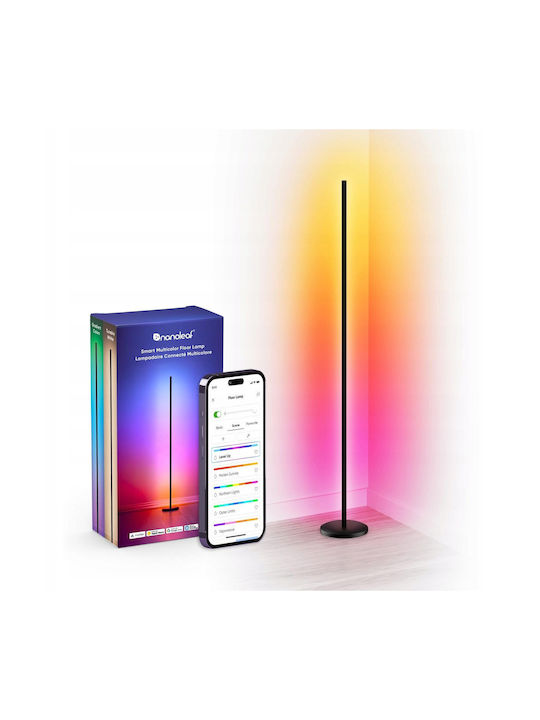 Nanoleaf LED Stehleuchte mit RGBW Licht 1700lm Schwarz