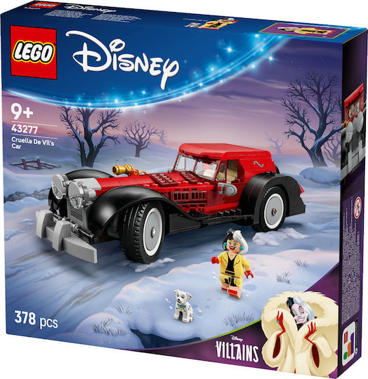 LEGO Disney Cruella De Vil's Car за 9+ Години 378 Бройки