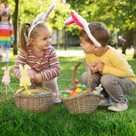 Easter Eggs Hanging Decorative Plastic 24 Pcs 6 Cm