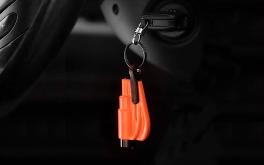Resqme Resqme Car Emergency Hammer Automatic with Beige Seatbelt Cutter