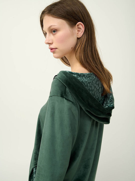 Vamp Winter Women's Velvet Pyjama Set Green Teal Vamp Winter Women's Velvet Pyjama Set Green Teal
