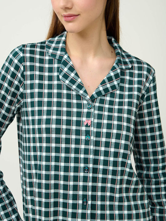Vamp Sommer Damen Pyjama-Set Green