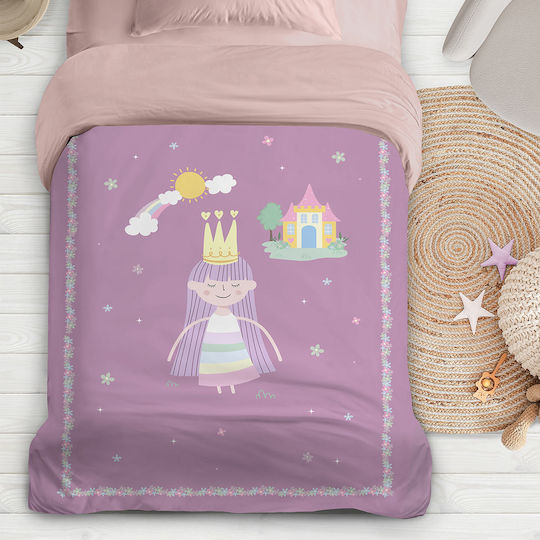 Nima Kids Duvet Single with Microfiber Filling Carolina Purple 160x240cm Nima Kids Duvet Single with Microfiber Filling Carolina Purple 160x240cm