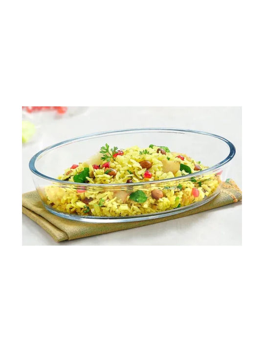 Viosarp Glass Oval Heat-Resistant Cookware 2pcs