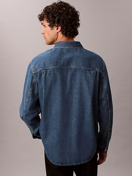 Μακρυμάνικo Τζιν Overshirt Classic Harbour Blue