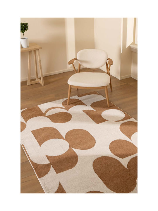 Royal Carpet Century 494b Teppich Rechteckig Zottelig Synthetisch,Polyester/Cotton/Leather Terra