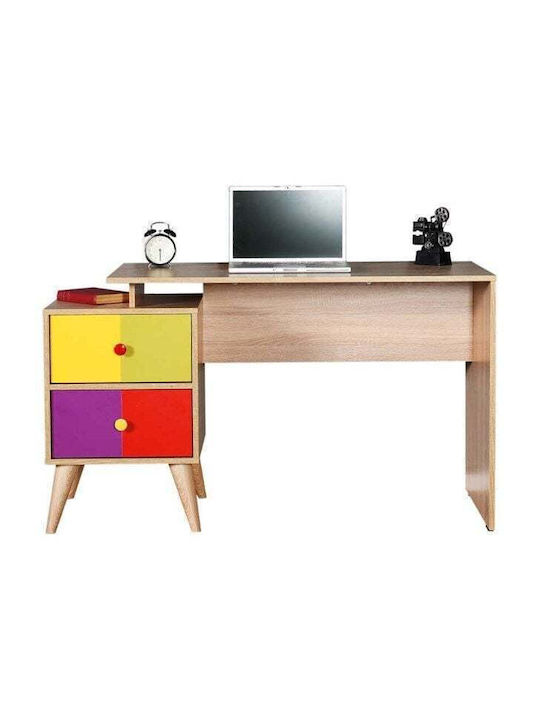 Rainbow Kids Desk made of Melamine Multicolour 128x57x75cm