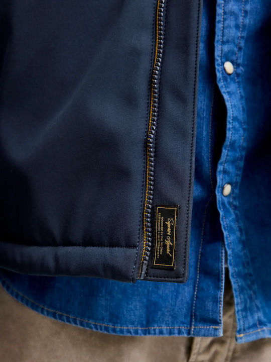 Winter Jacket Softshell Waterproof and Windproof Sky Captain (blue)