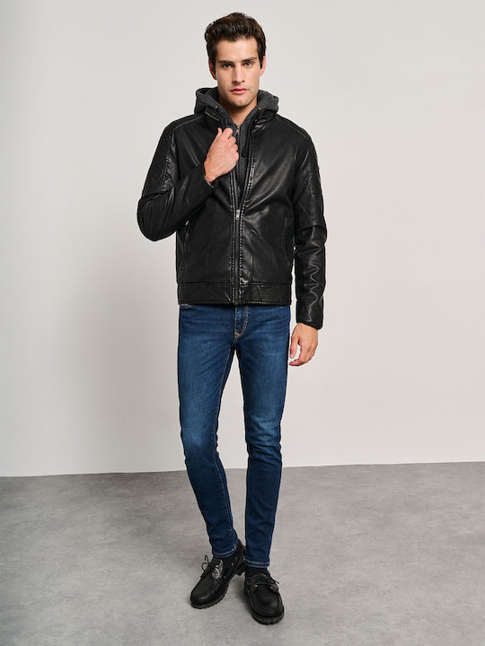 Pantaloni De Blugi Pentru Bărbați Elastic Slim Fit Denim