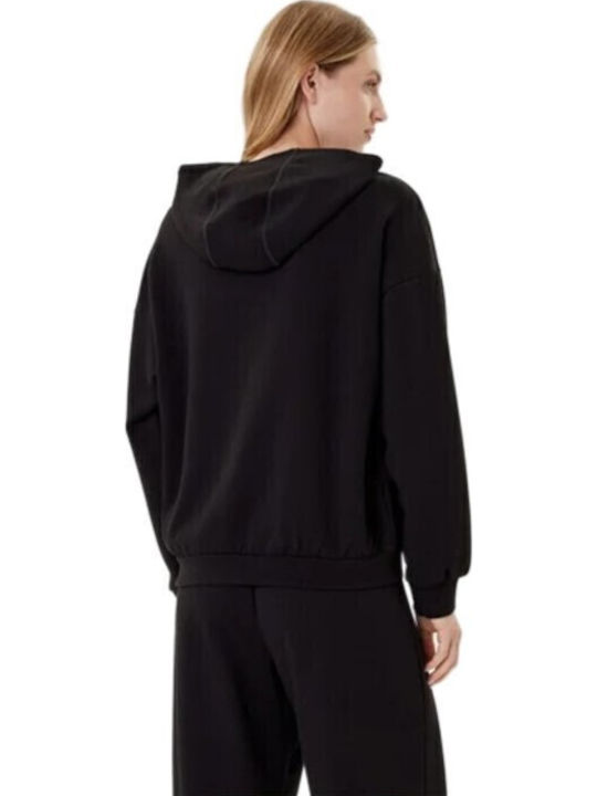 Scarlett Long Women's Sweatshirt Hooded Black