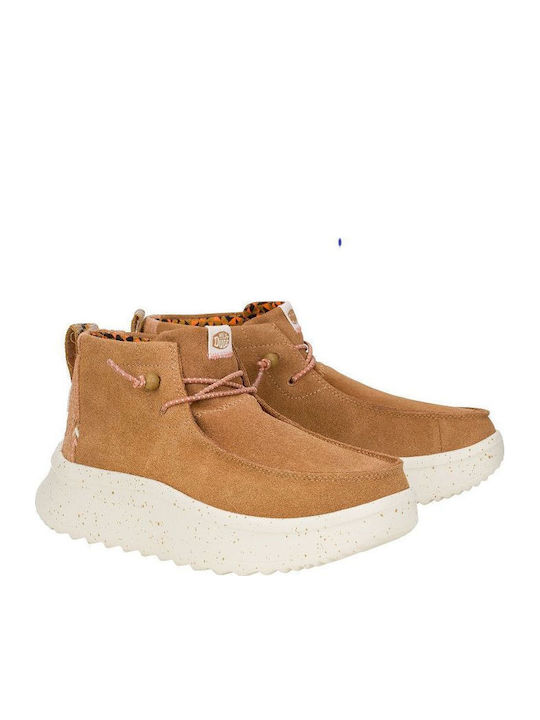 Hey Dude Wendy Peak Hi Boots Beige