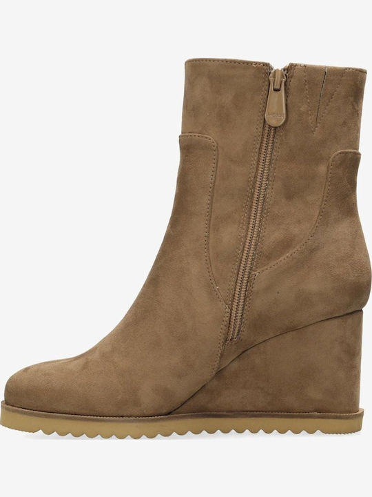 Women's Ankle Boots Platform Brown