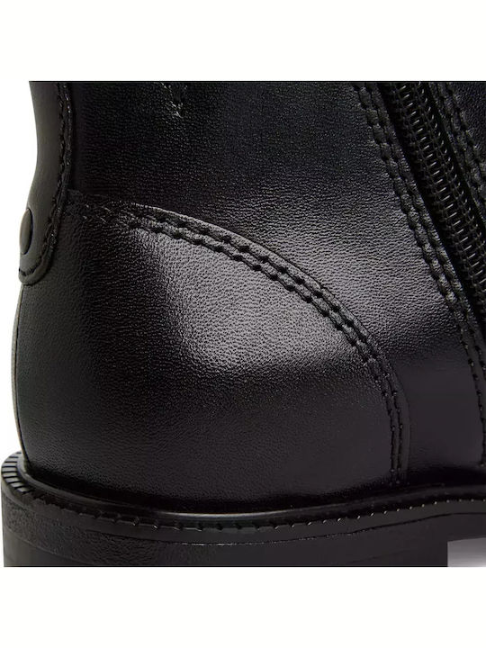 Leather Women's Ankle Boots Black