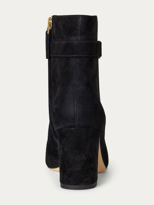 Suede Women's Ankle Boots Black