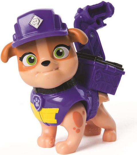 Spin Master Miniature Toy Rubble Crew Paw Patrol Mix Tool Waggers Action Pup