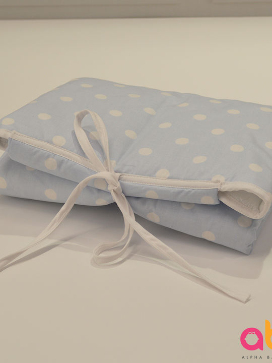 abo Portable Changing Pad made of Fabric Blue 70x50cm