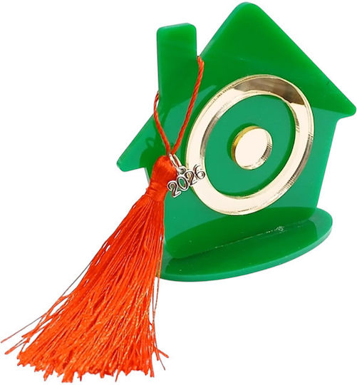 Kalliopi Silver Hanging Lucky Charm Home Green made of Plexiglass 2026 1pcs Kalliopi Silver Hanging Lucky Charm Home Green made of Plexiglass 2026 1pcs