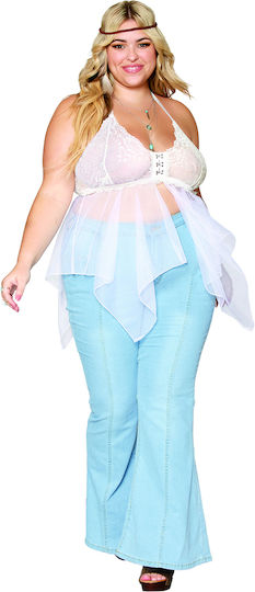 Dreamgirl-σέξι Σετ Λευκό Babydoll G-string