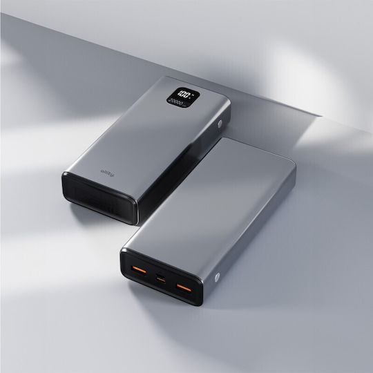 Allity APB-100 Power Bank 20000mAh 22.5W with 2 USB-A Ports and 2 USB-C Ports Power Delivery Gray