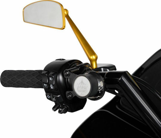 Arlen Ness Motorcycle Mirror 1pcs Black