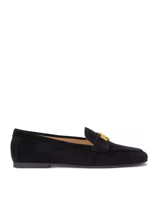 Averi Leather Women's Loafers in Black Color