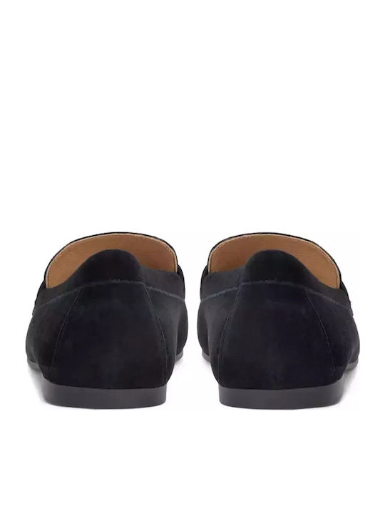Averi Leather Women's Loafers in Black Color