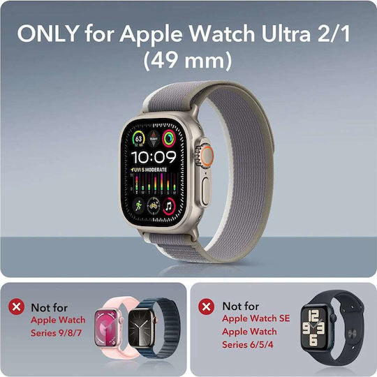 ESR Armorite Full Face Tempered Glass για το Apple Watch Ultra 49mm 2τμχ