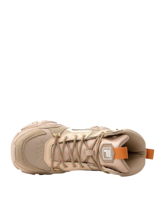 Electrove Desert Damen Chunky Stiefel Beige