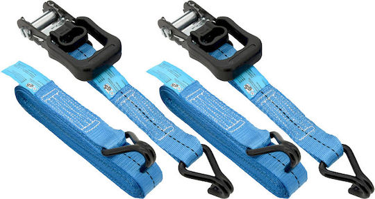 Compass Car Luggage Strap with Ratchet 490cm 2pcs