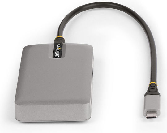 StarTech Hub 3 Θυρών USB 2.0 με σύνδεση USB-A / USB-C Γκρι