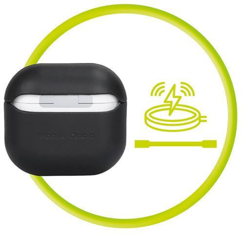 Mobile Origin Θήκη Δερμάτινη σε Μαύρο χρώμα για Apple AirPods 4