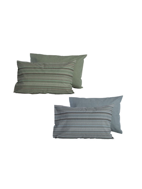 Nef-Nef Homeware Denim Denim Pillowcase with Envelope Cover Denim 52x72cm.