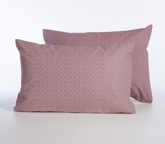 Nef-Nef Homeware Bamb.suspen Kissenbezug mit Umschlagumschlag Mauve 52x72cm.