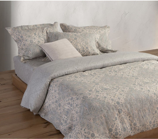 Nef-Nef Homeware Duvet Cover Set Cotton Queen with 2 Pillowcases 240x230 Demand Lilac Lilac