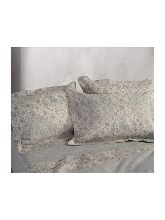 Nef-Nef Homeware Duvet Cover Set Cotton Queen with 2 Pillowcases 240x230 Demand Lilac Lilac