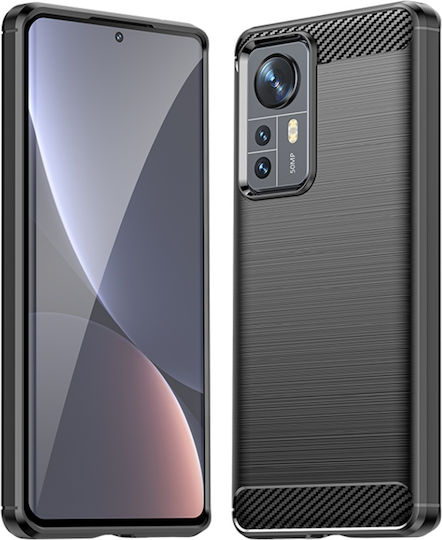 Back Cover Silicone Black (Xiaomi 12 / 12XRealme 12x)