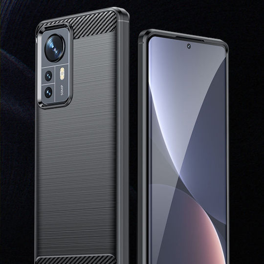 Back Cover Silicone Black (Xiaomi 12 / 12XRealme 12x)