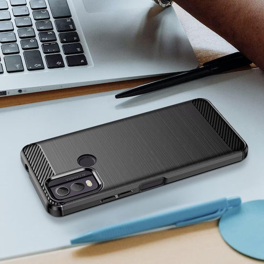 Back Cover Σιλικόνης Μαύρο (Nokia C22)