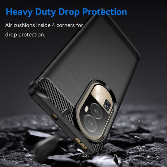 Back Cover Silicon Negru (Oppo Reno10)