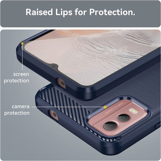 Back Cover Σιλικόνης Μπλε (Nokia C32)