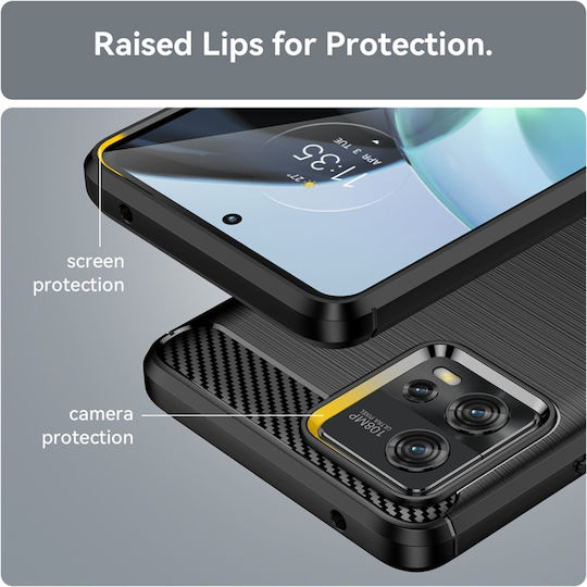Back Cover Silicon Negru (Moto G72)