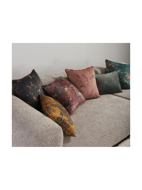 Nef-Nef Homeware Home Sofa Cushion Velvet Petrol Blue 35x50cm