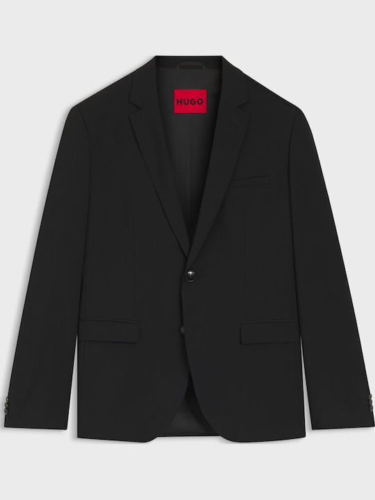 Winter Men's Suit with Slim Fit Black
