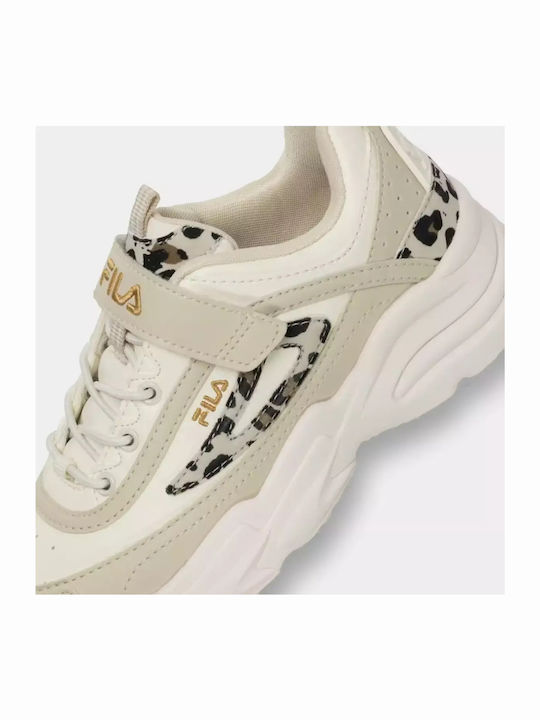 Skye Παιδικά Sneakers Ανατομικά με Σκρατς Μπεζ